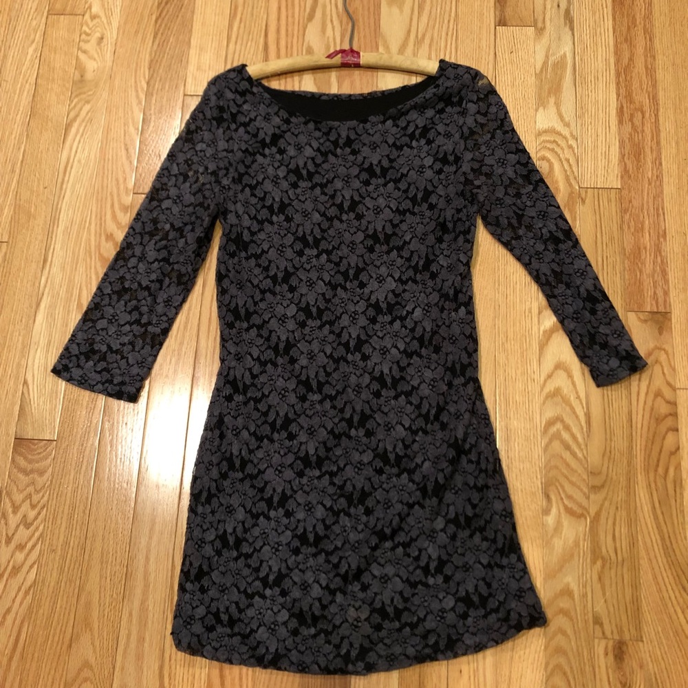 Black & grey dress